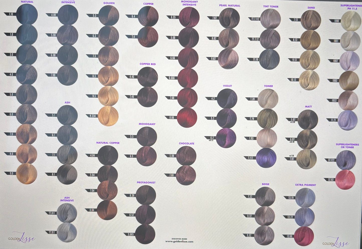 GoldenLisse – Coloration Soin  ( 4.50€ à partir de 20 pièces)